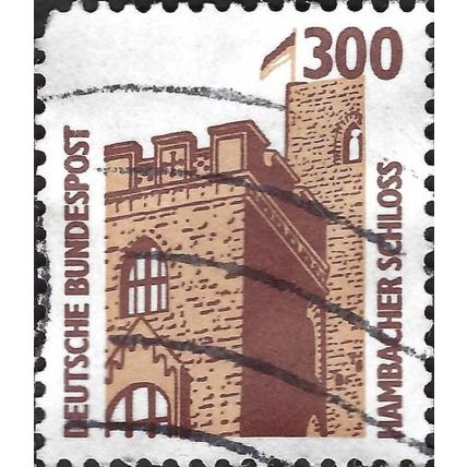 GERMANY, Hambach castle, two-tone brown 1988, 300pf