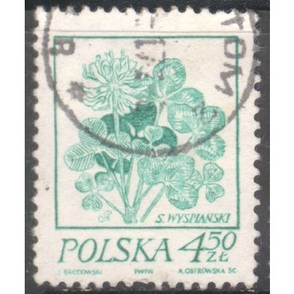 Poland 1974 - 4.50z green - Trifolium - used