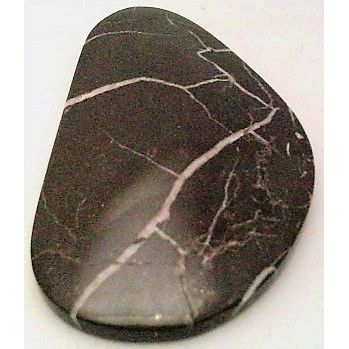 Black Septarian Nodule Freeform Gemstone Cabochon 131