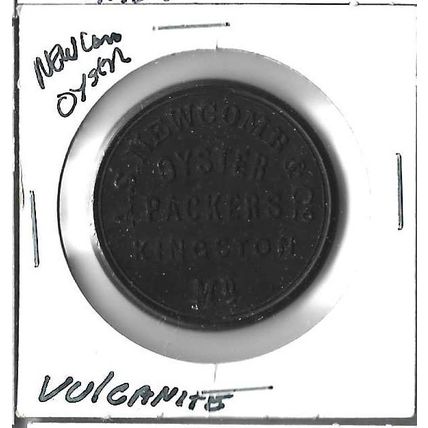 A.S Newcombe Oyster Packers Kingston Maryland Vulcanite UNC