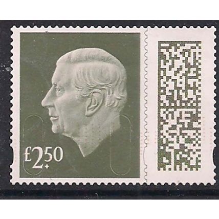GB 2024 KC 3rd £2.50 Gooseberry Green Machin Used SG V5026 ( J903 )