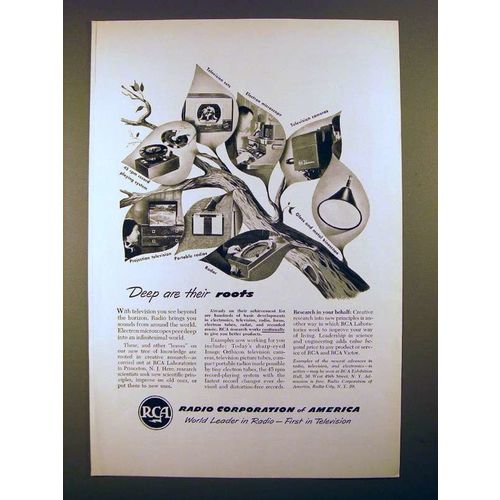 1950 RCA Television Ad - Deep are their Roots