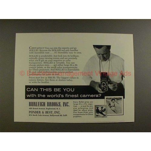 1960 Rollei Camera Ad - You With the World's Finest!