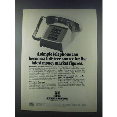 1981 Jeferson Savings & Loan Association Ad - Telephone