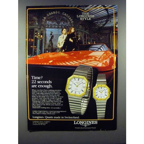 1982 Longines Conquest Quartz Watch Ad - 21409, 11306