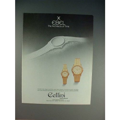 1985 Ebel Watch Ad - Architects of Time!