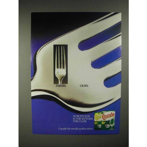 1986 Cascade Dishwasher Detergent Ad - Ours