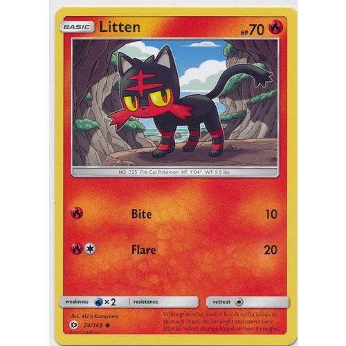 Pokemon Sun & Moon 24/149 Litten