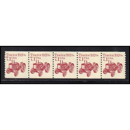 2127 7.1c Tractor Fine MNH Dry Gum PNC 1/5 X0728