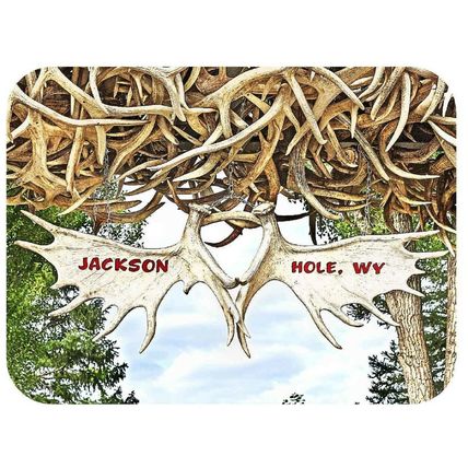 Jackson Hole Wyoming Antler's Fridge Magnet