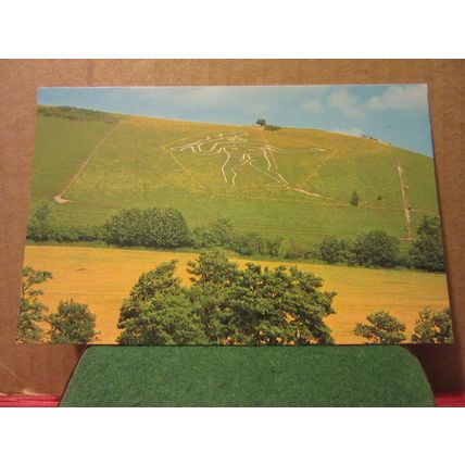 THE CERNE GIANT, CERNE ABBAS, DORSET unused postcard by J. Salmon =