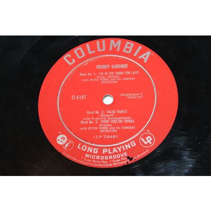 Freddy Gardner with Orchestra 10" LP with Original Cover- FREDDY GARDNER AND HI