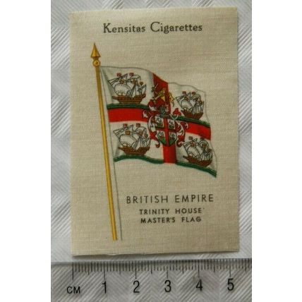 1938 Kensitas Cigarette Silk, British Empire, Trinity House Master's Flag