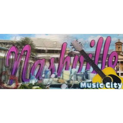 Nashville Music City Montage 3D Fridge Magnet