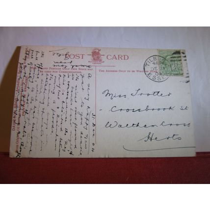 'AT EVEN TIDE' by Prof. Van Hier used antique postcard Davidson Bros 1904 pm =