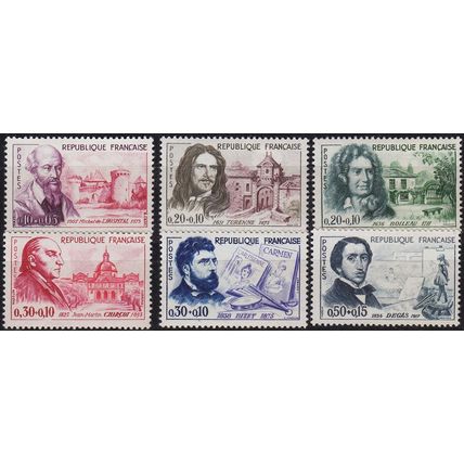 FRANKREICH FRANCE [1960] MiNr 1309-14 ( */mh )