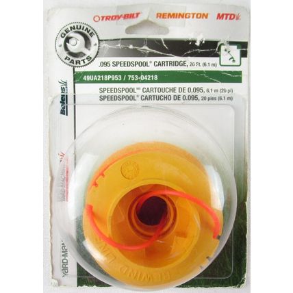 NOS Lot 2 MTD Genuine Parts .095 Speedspool Cartridges, 49UA218P953, 753-04218