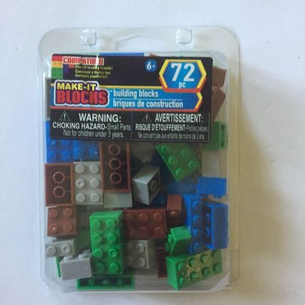 NEW Make It Blocks Assorted Colors Building Blocks - 72 pieces