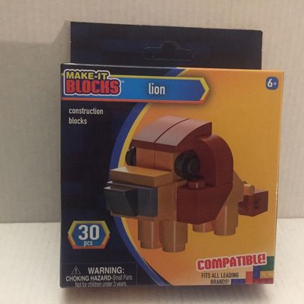 NEW Make It Blocks Eagle Shark & Lion Sets - 90 pieces