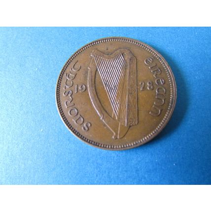 1928 IRELAND ONE PENNY FREE POST. (ebaa)