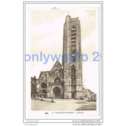 CHATEAU THIERRY, L'EGLISE, FRANCE, c1910s?, Postcard