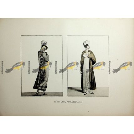 Le Bon Genre, Paris, About 1810 (2), Fashion Book Illustration (Print), 1909