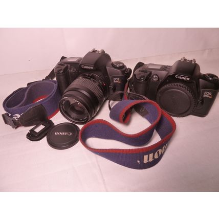 Canon EOS Rebel G SLR 35mm Film Camera w/ EF Zoom 35-80mm 1:4-5.6 lll Lens, (2)*