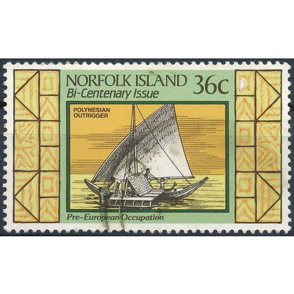 Bicentenary Settlement, Pre-European: 36c - Norfolk Island 1986 - F H - SG 403