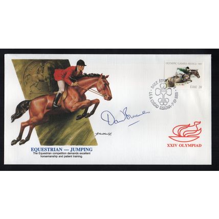 Ireland - 1988 - Seoul Olympics Cover, Signed by David Broome