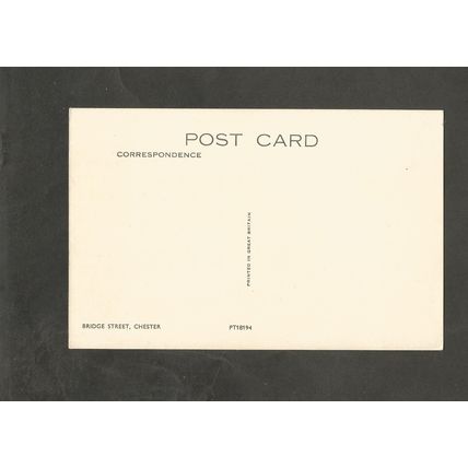 Postcard Cheshire Chester Bridge Street