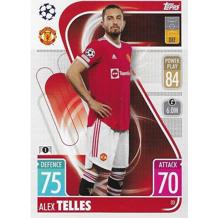 Match Attax UCL/UEL/UECL 2021-22: Manchester United, Defender - Telles