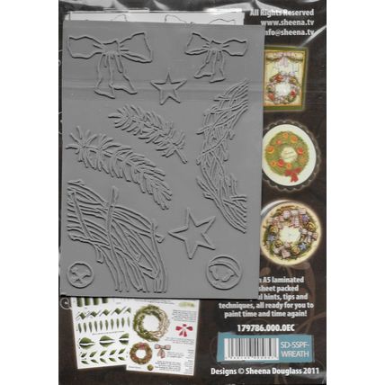 Sheena. Festive Wreath & Garland Stamp Set. Stamping Cardmaking Scrapbooking