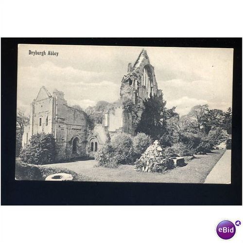 Berwickshire DRYBURGH ABBEY Postcard by Valentine