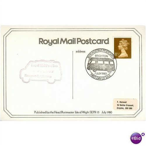GB Postcard - Postbus - Newport - Brightstone