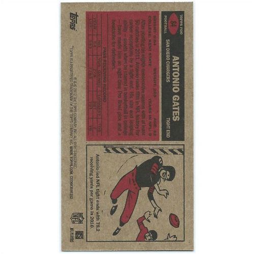 2012 Topps 1965 Mini Tall Boy - #84 - Antonio Gates