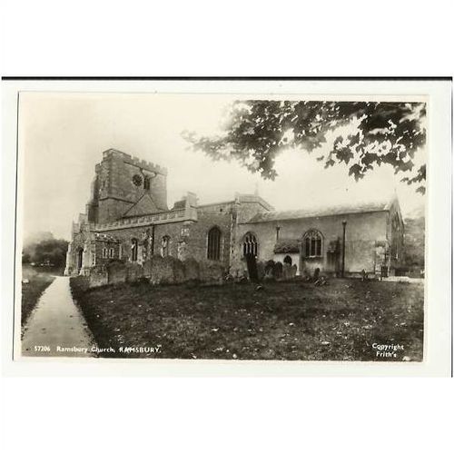 Wiltshire RAMSBURY Church Postcard by Frith (57206)