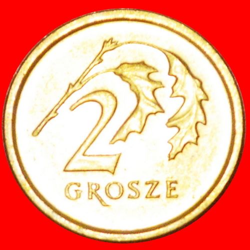 GREAT BRITAIN: POLAND ★ 2 GROSHES 2014 MINT LUSTER! LOW START ★ NO RESERVE!