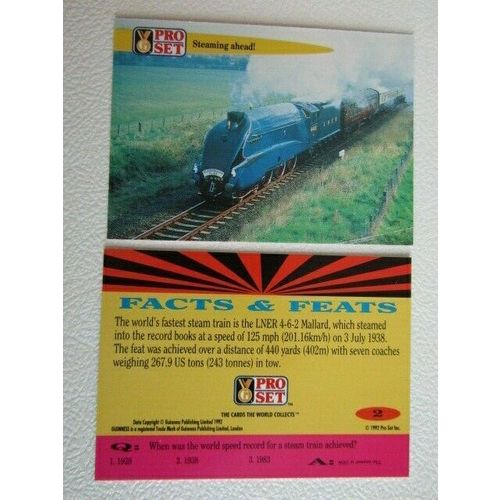 Pro Set 1992 Guinness Book of Records Trade Cards Card Variants (eb2)