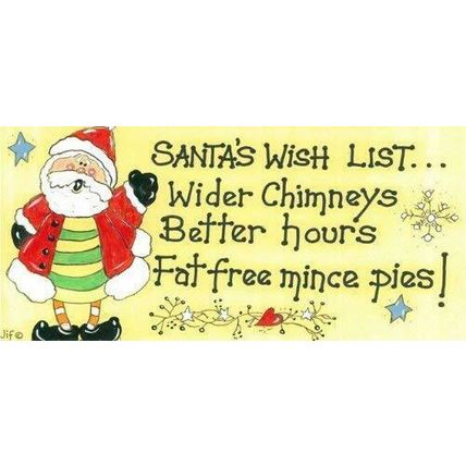 Santa's Wish List Sign