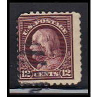 Used 474 12c Benjamin Franklin Barely Clears K3754
