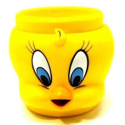 1992 3D Tweety Bird Mug Cup Warner Bros Looney Tunes Plastic Vintage (G12)