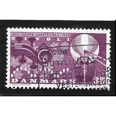 Denmark Stamp Scott #404, Used