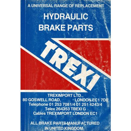 Trex1 Hydraulic Brake Parts Catalogue 1970s PDF