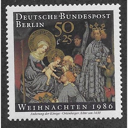 BERLIN - 1986 U/M 50pf + 25 'CHRISTMAS' (EBID66-060)