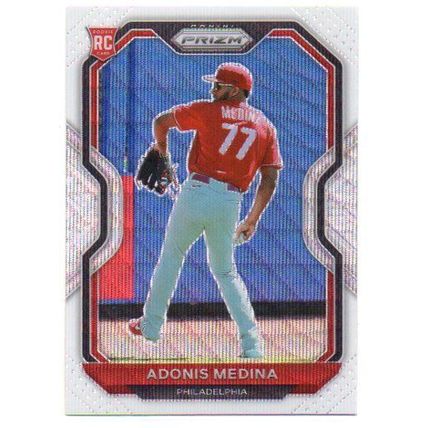 PRIZM WHITE WAVE PRIZM ADONIS MEDINA ROOKIE REFRACTOR