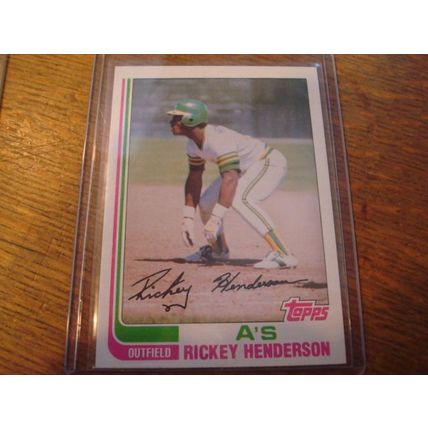 1981-1983, 2-Cards, HOF, Topps/Donruss, RICKEY HENDERSON, A's