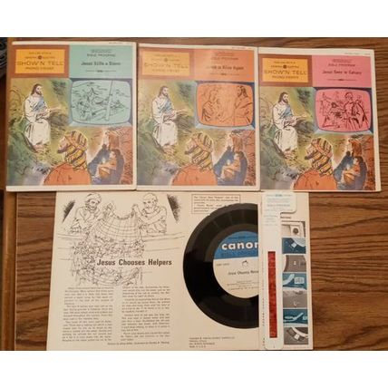 LOT of 6: Show N Tell Religious Records and Film Strips : Lot # 7 FREE Shipping