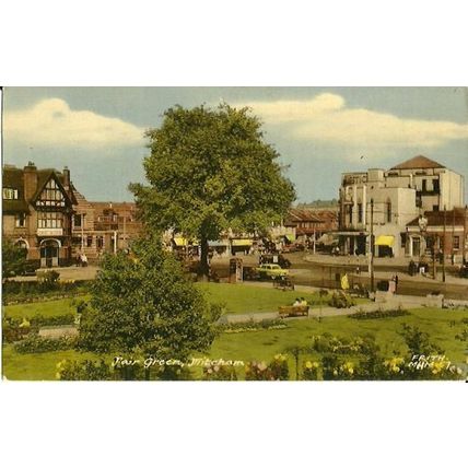 Surrey MITCHAM Fair Green & Majestic Cinema Postcard (Frith MHM.57)