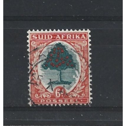 SouthAfrica.SG61 6d Orange Tree.Afrikaans.Variety Unchecked.Fine Used.Aug25a