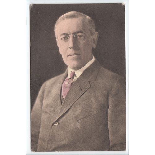 US President Woodrow Wilson Democrat Political Postcard